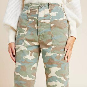 Mother "The Shaker" Camo Straight Leg Cropped Trouser ~ Sz 27